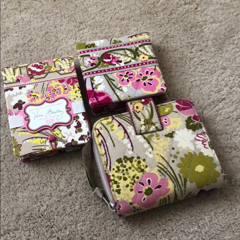 Vera Bradley mix and match notepads and wallet